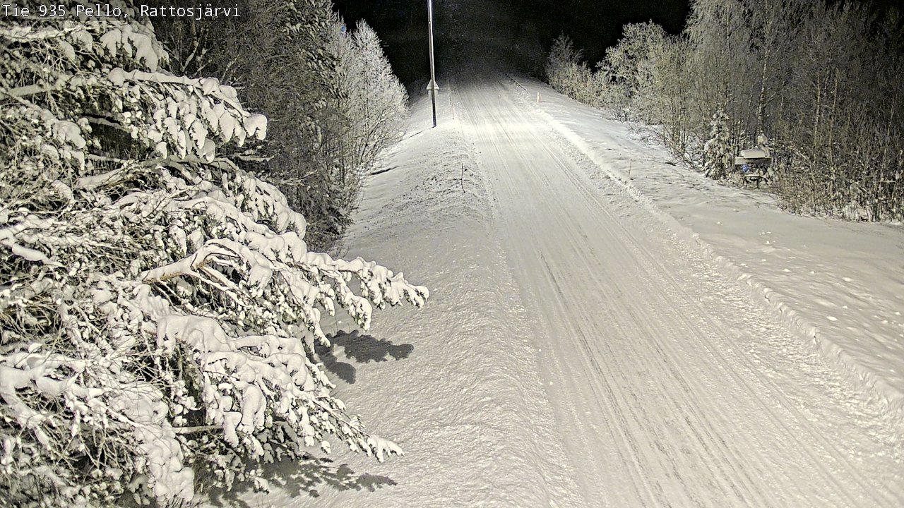 Weather Camera Image Road 935 Rattosjärvi, Pello, Lappi