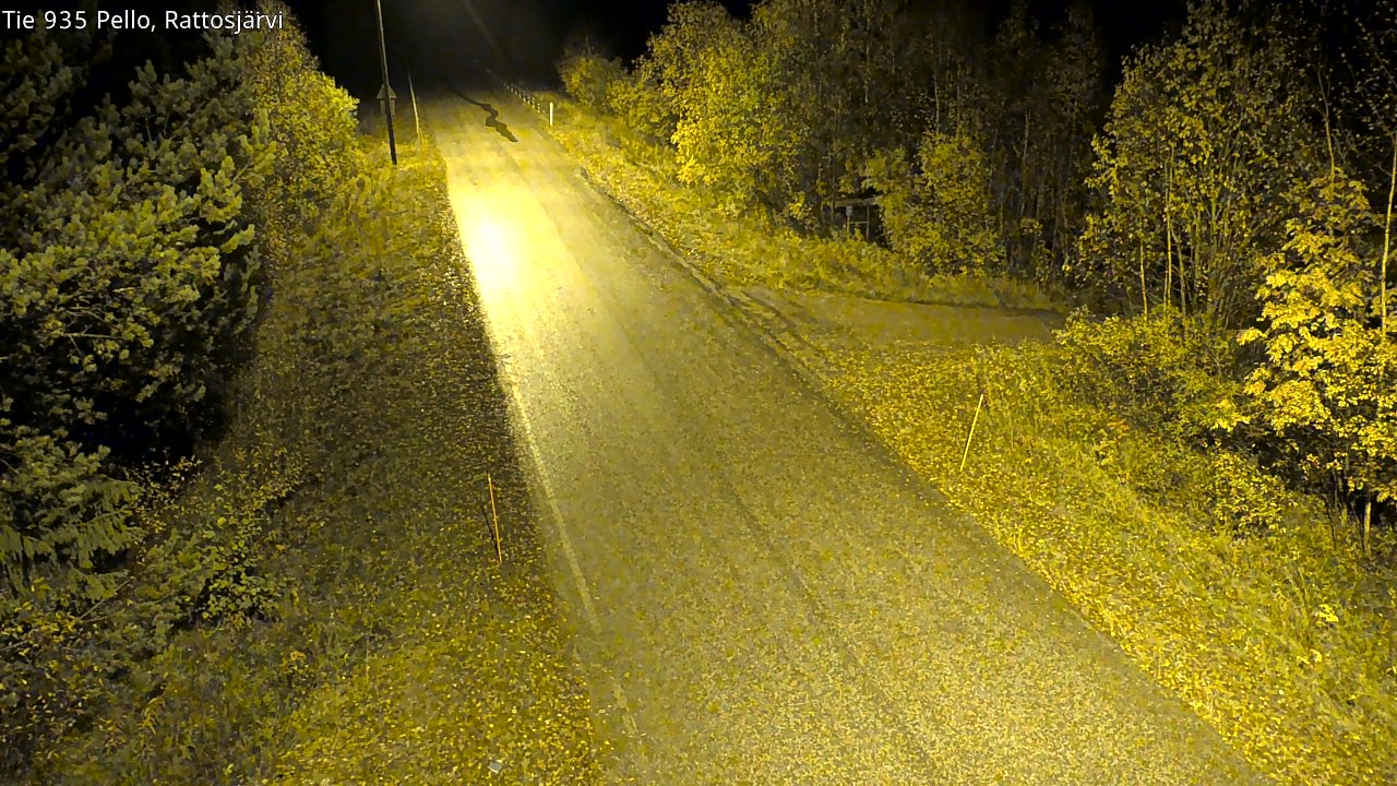 Kelikamerat Kuva Tie 935 Rattosjärvi, Pello, Lappi
