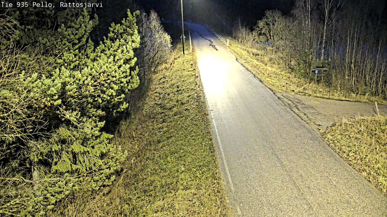 Kelikamerat Kuva Tie 935 Rattosjärvi, Pello, Lappi