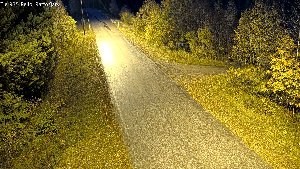 Kelikamerat Kuva Tie 935 Rattosjärvi, Pello, Lappi