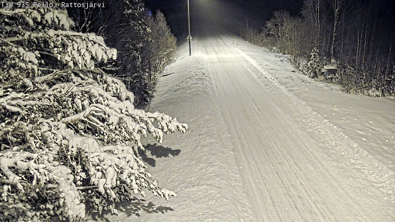 Weather Camera Image Road 935 Rattosjärvi, Pello, Lappi