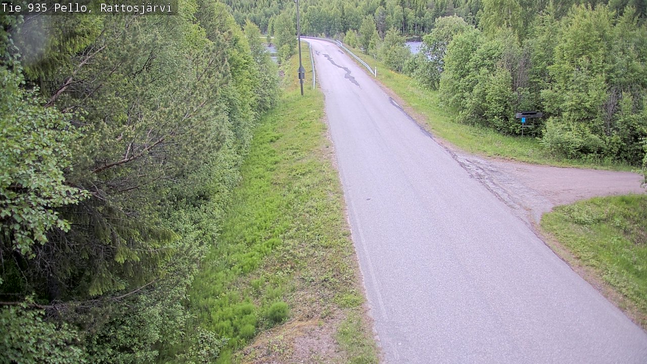 Kelikamerat Kuva Tie 935 Rattosjärvi, Pello, Lappi