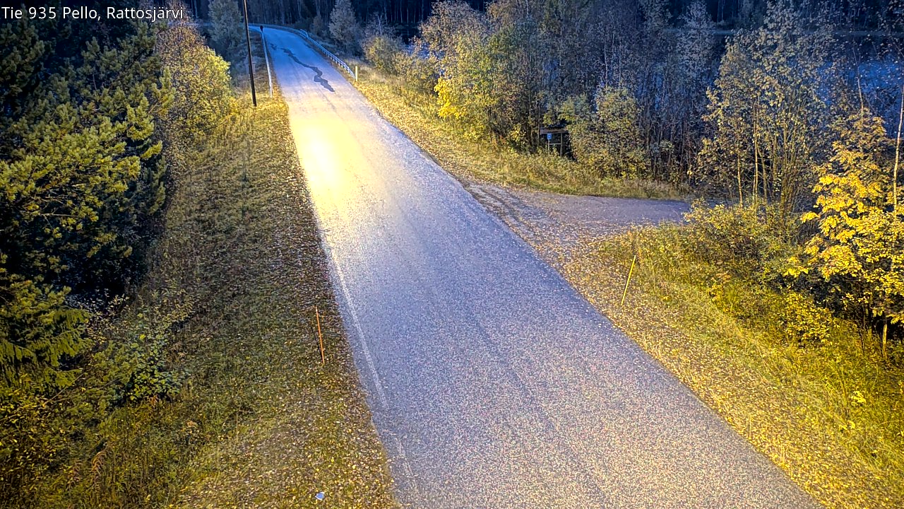Kelikamerat Kuva Tie 935 Rattosjärvi, Pello, Lappi