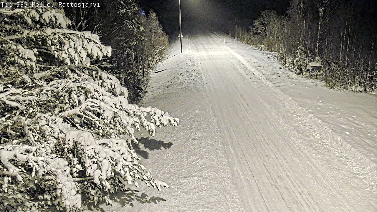 Weather Camera Image Road 935 Rattosjärvi, Pello, Lappi