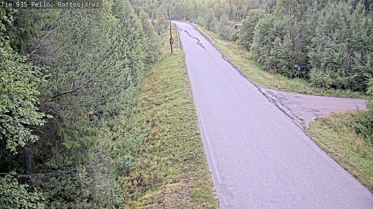 Kelikamerat Kuva Tie 935 Rattosjärvi, Pello, Lappi
