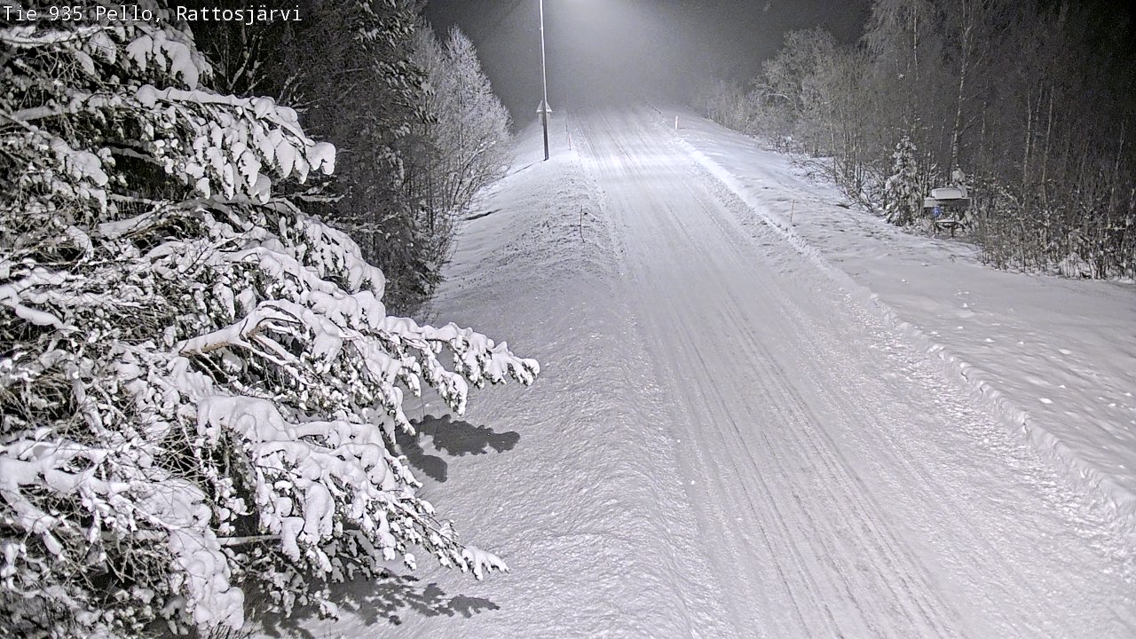 Weather Camera Image Road 935 Rattosjärvi, Pello, Lappi