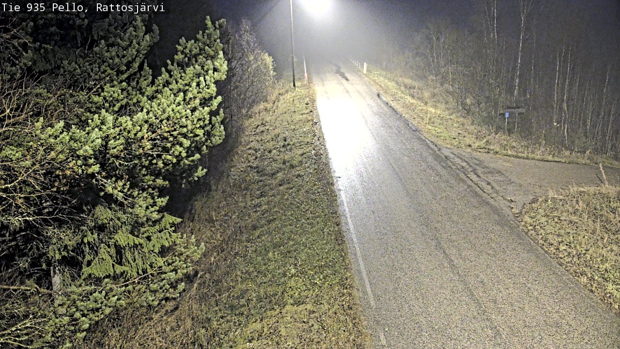 Kelikamerat Kuva Tie 935 Rattosjärvi, Pello, Lappi
