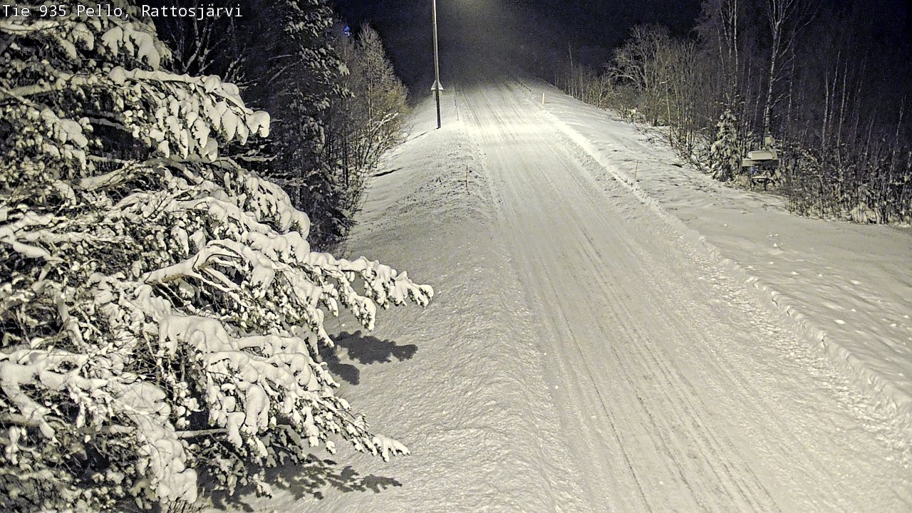 Weather Camera Image Road 935 Rattosjärvi, Pello, Lappi