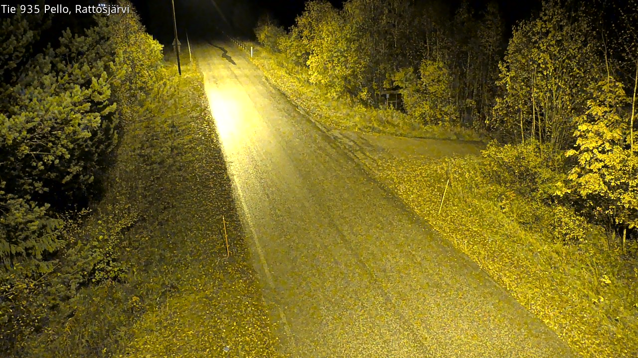 Kelikamerat Kuva Tie 935 Rattosjärvi, Pello, Lappi