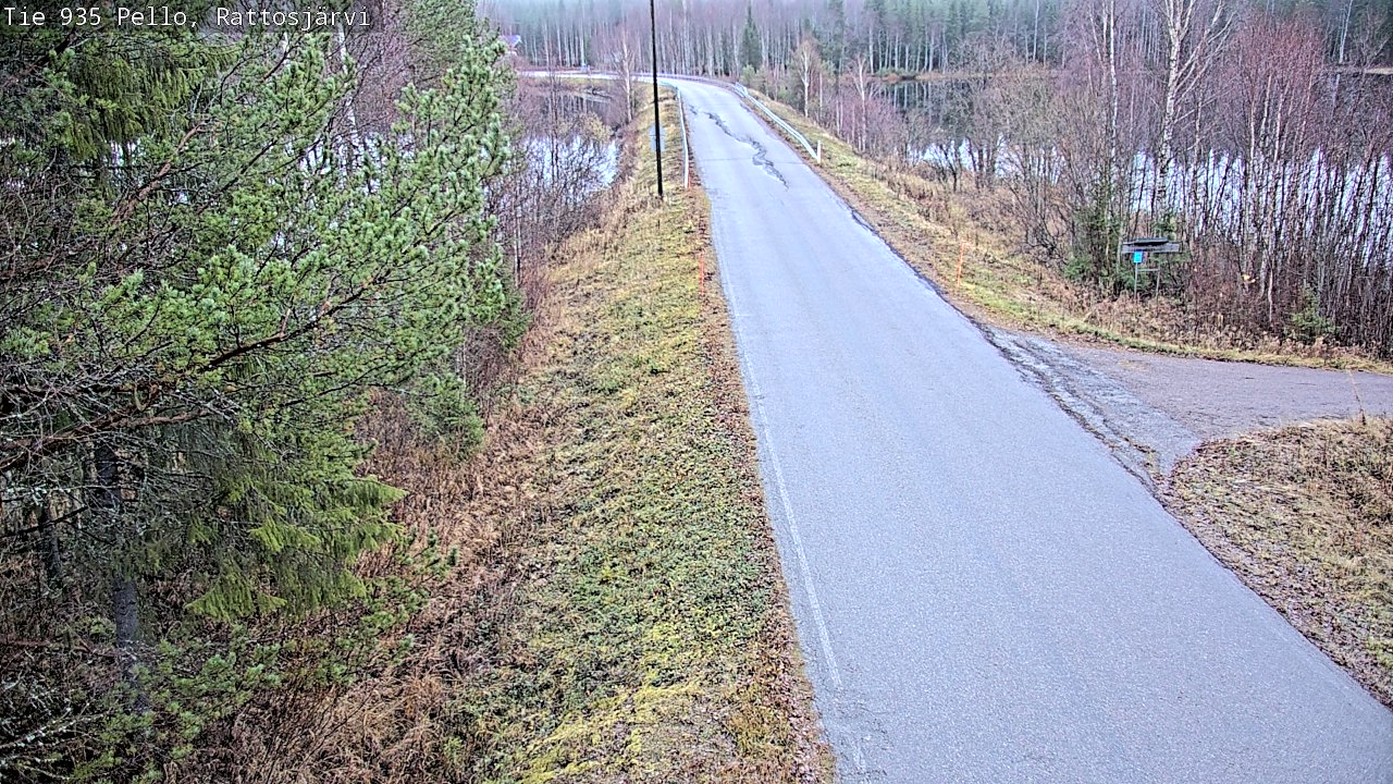 Kelikamerat Kuva Tie 935 Rattosjärvi, Pello, Lappi