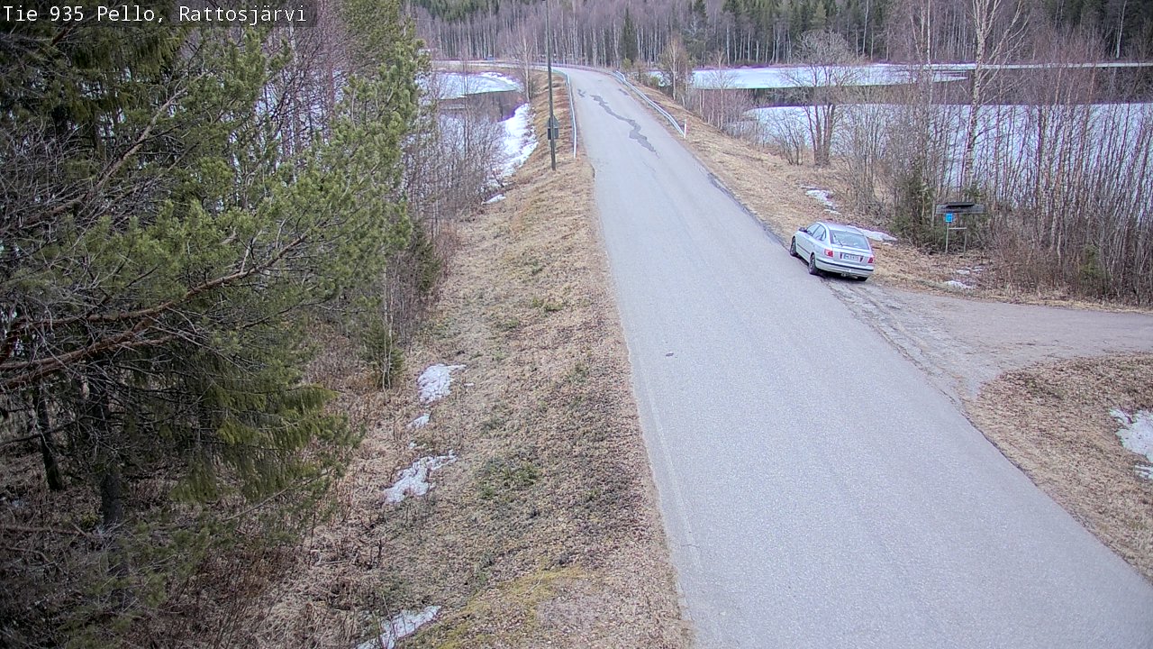 Kelikamerat Kuva Tie 935 Rattosjärvi, Pello, Lappi