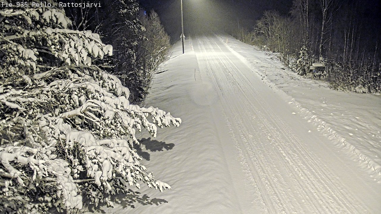 Weather Camera Image Road 935 Rattosjärvi, Pello, Lappi