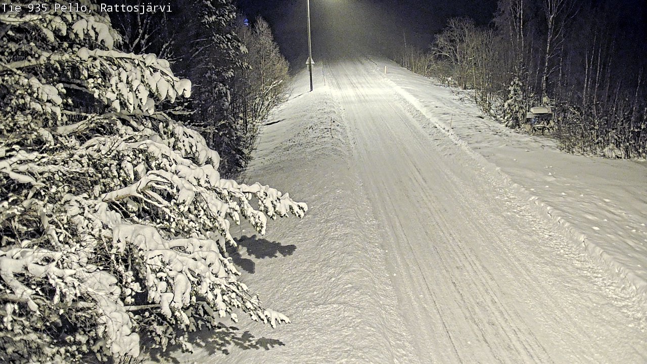 Weather Camera Image Road 935 Rattosjärvi, Pello, Lappi