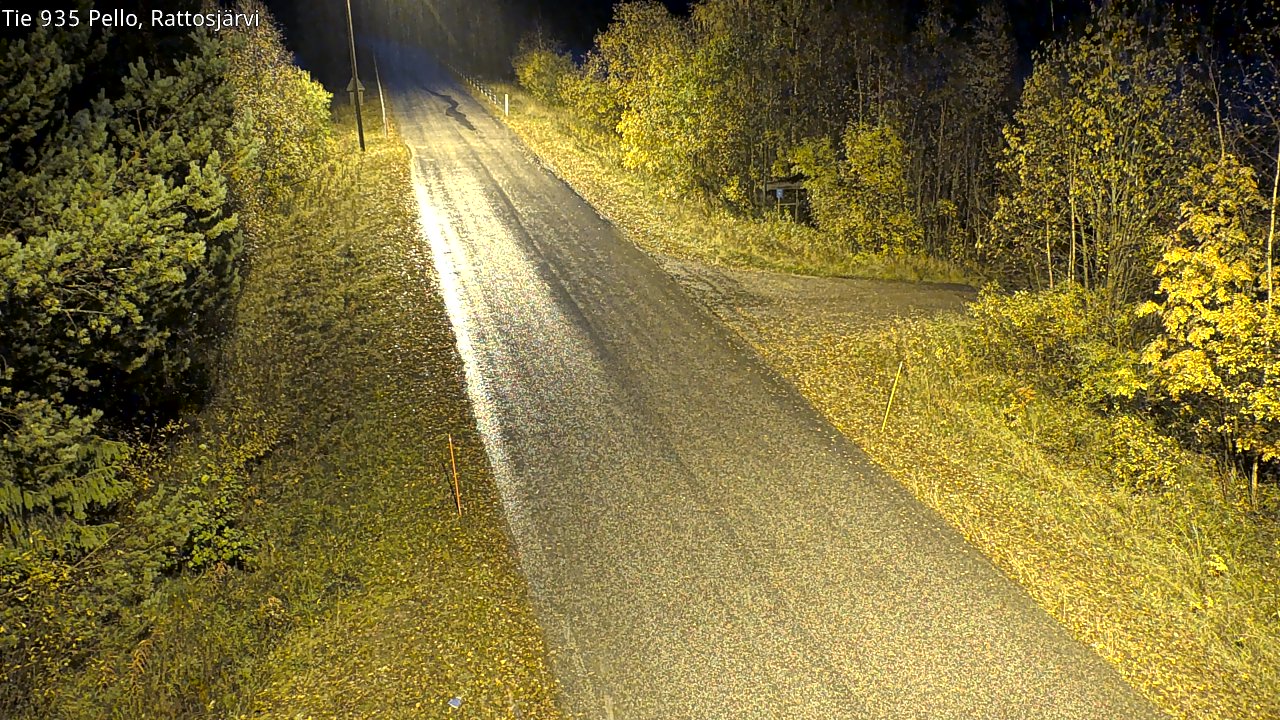 Kelikamerat Kuva Tie 935 Rattosjärvi, Pello, Lappi