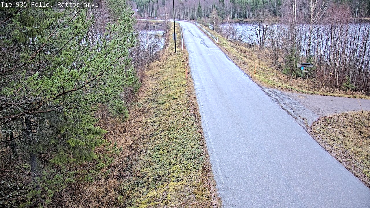 Kelikamerat Kuva Tie 935 Rattosjärvi, Pello, Lappi