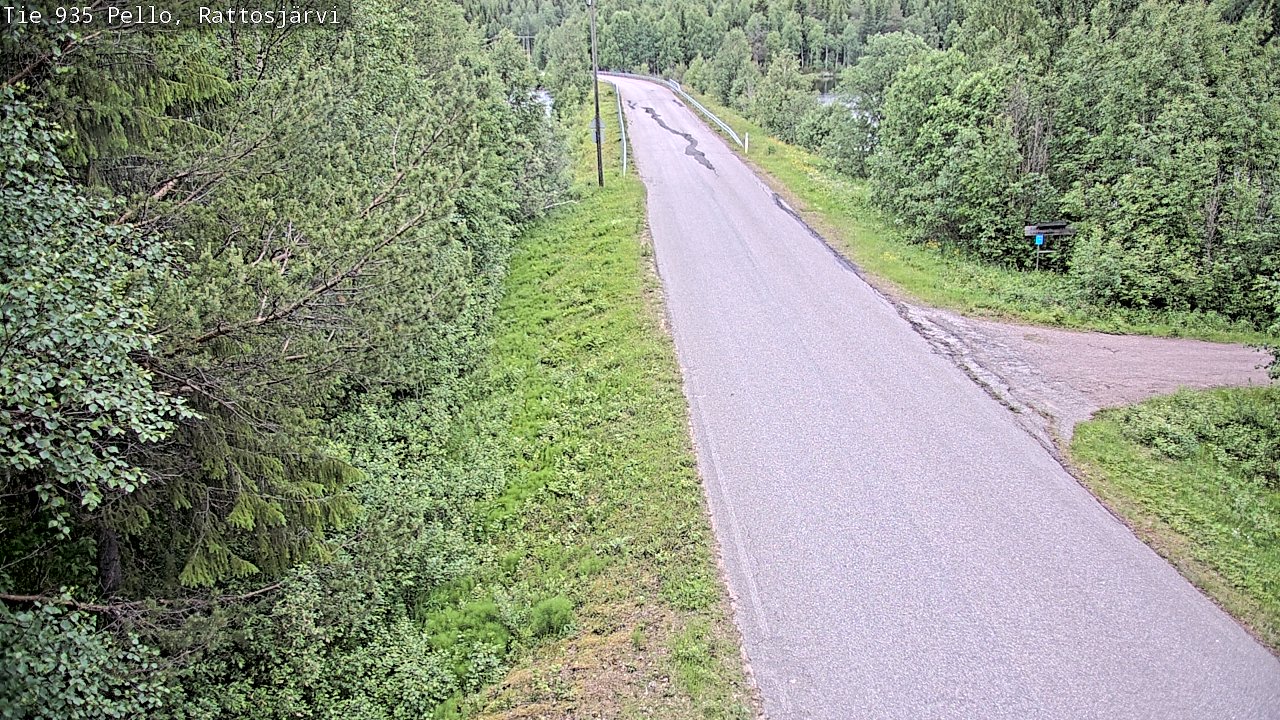 Kelikamerat Kuva Tie 935 Rattosjärvi, Pello, Lappi