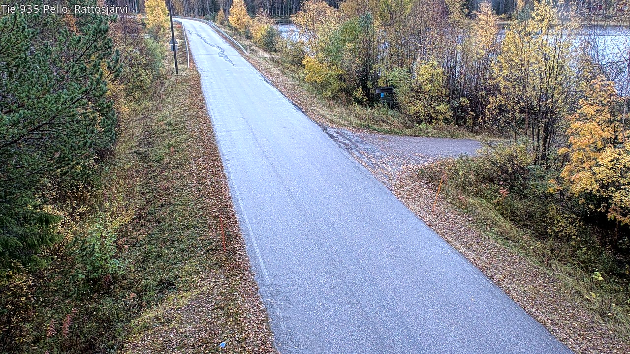 Kelikamerat Kuva Tie 935 Rattosjärvi, Pello, Lappi