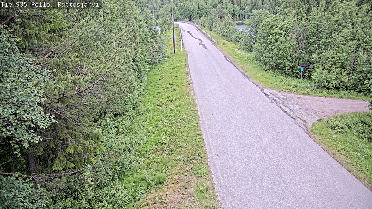 Kelikamerat Kuva Tie 935 Rattosjärvi, Pello, Lappi