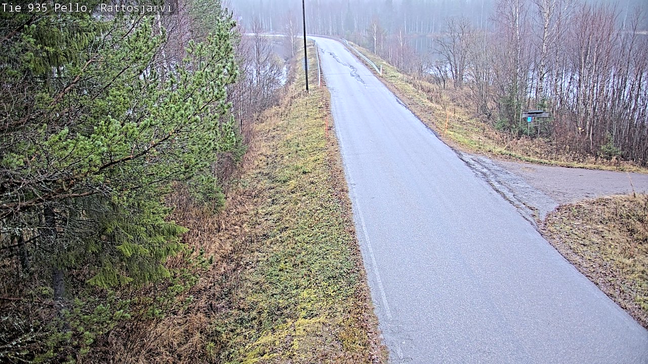 Kelikamerat Kuva Tie 935 Rattosjärvi, Pello, Lappi