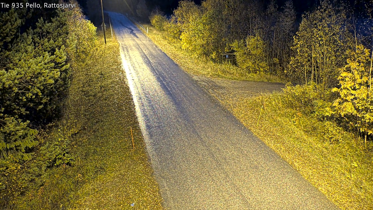 Kelikamerat Kuva Tie 935 Rattosjärvi, Pello, Lappi