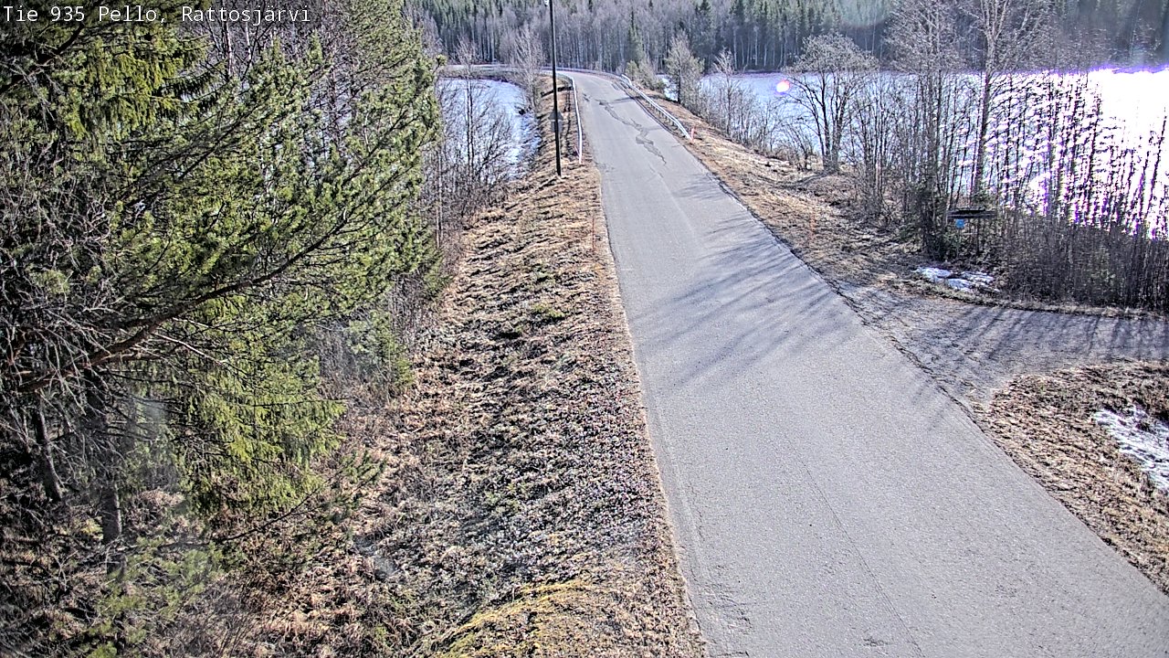 Weather Camera Image Road 935 Rattosjärvi, Pello, Lappi
