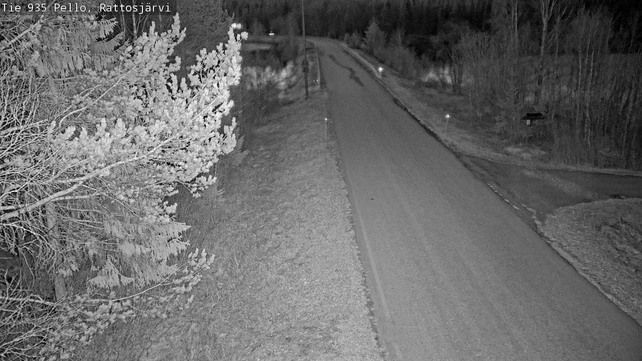 Weather Camera Image Road 935 Rattosjärvi, Pello, Lappi