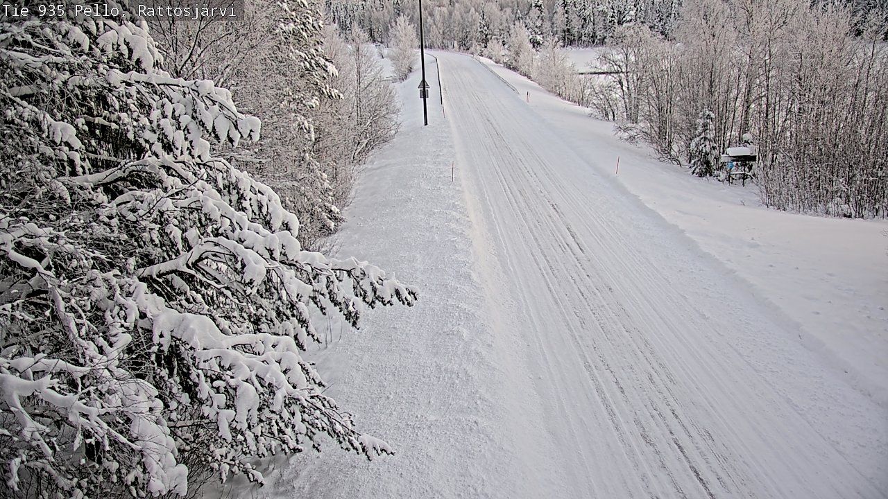 Weather Camera Image Road 935 Rattosjärvi, Pello, Lappi
