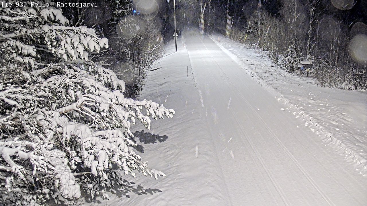 Weather Camera Image Road 935 Rattosjärvi, Pello, Lappi