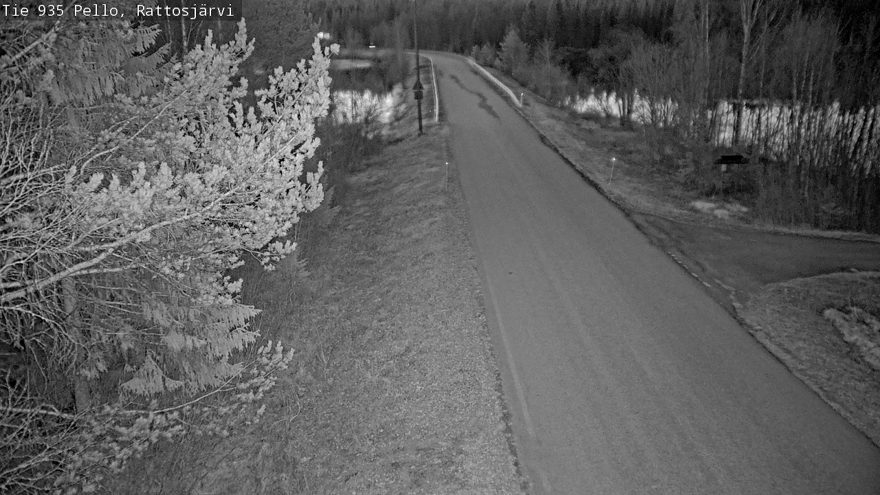 Weather Camera Image Road 935 Rattosjärvi, Pello, Lappi