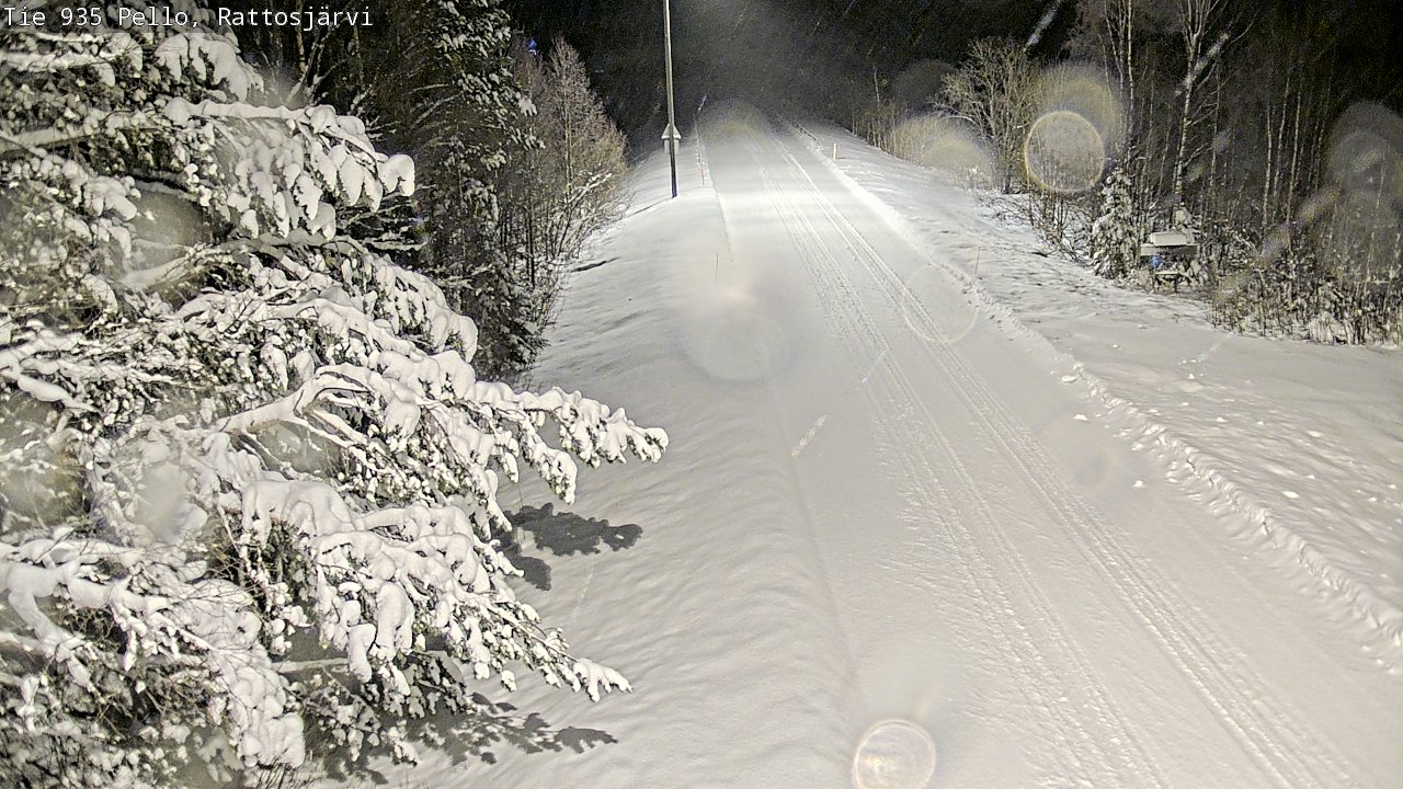 Weather Camera Image Road 935 Rattosjärvi, Pello, Lappi