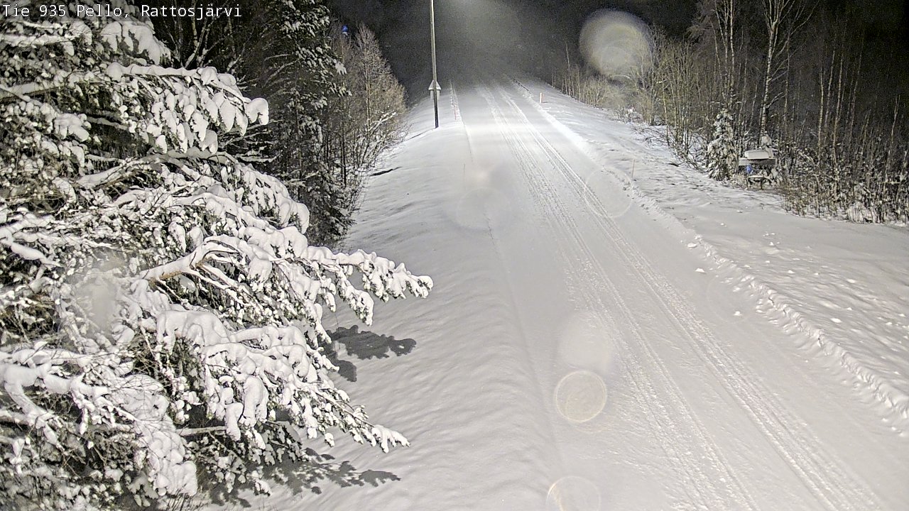 Weather Camera Image Road 935 Rattosjärvi, Pello, Lappi