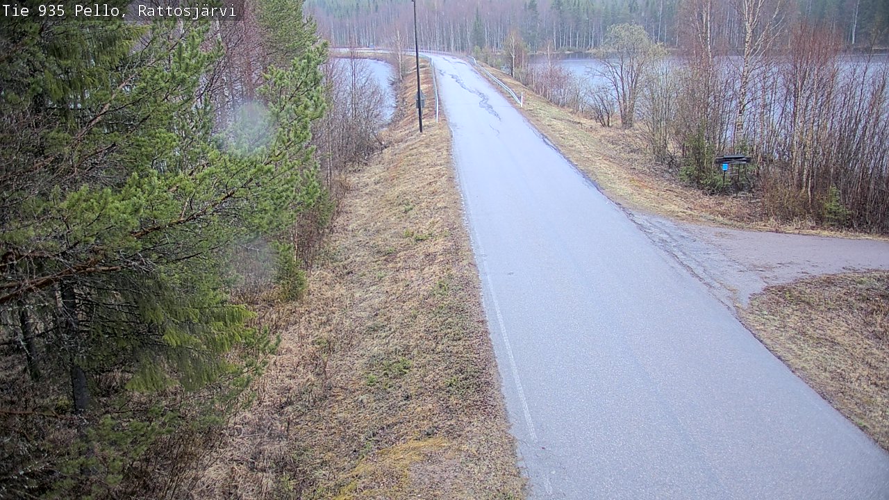 Weather Camera Image Väg 935 Rattosjärvi, Pello, Lappi