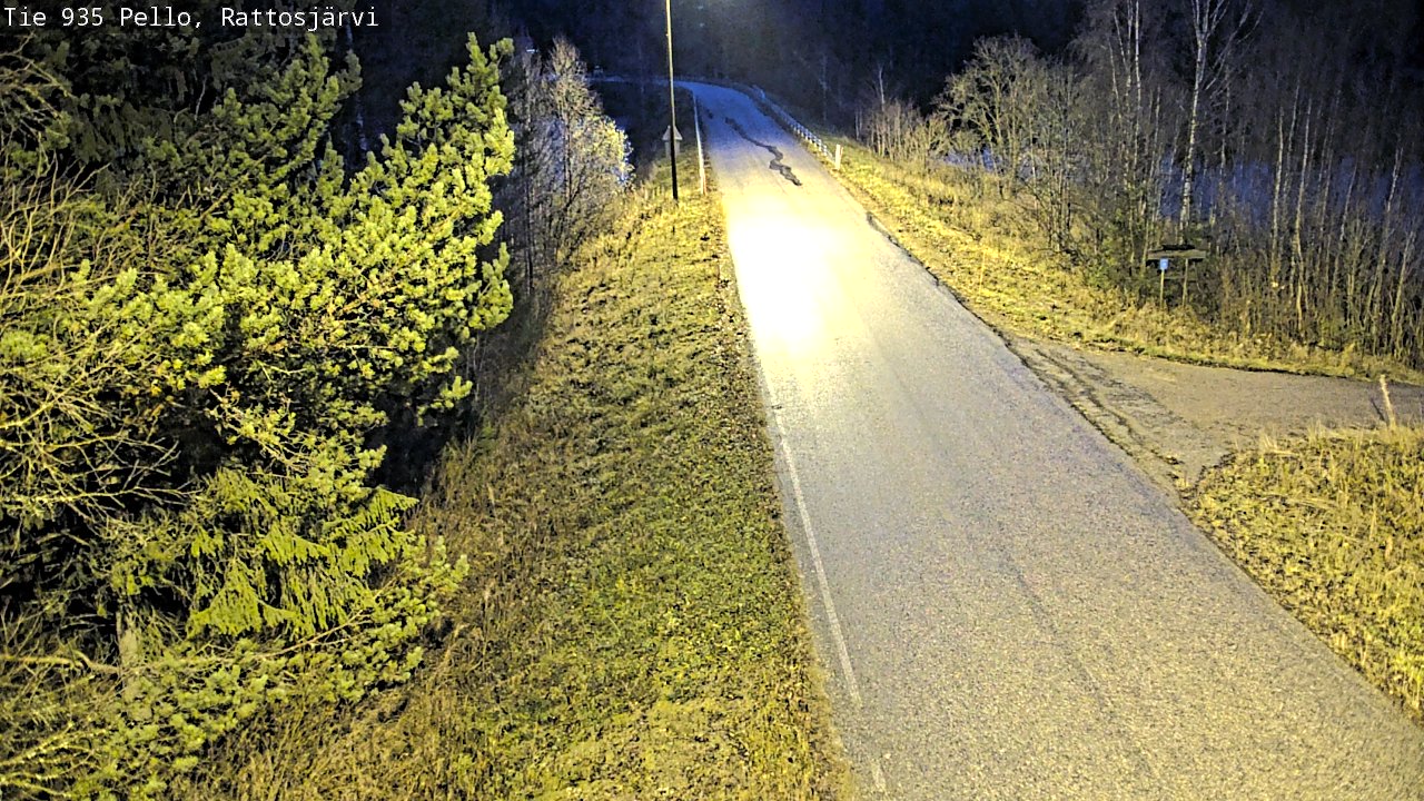 Kelikamerat Kuva Tie 935 Rattosjärvi, Pello, Lappi