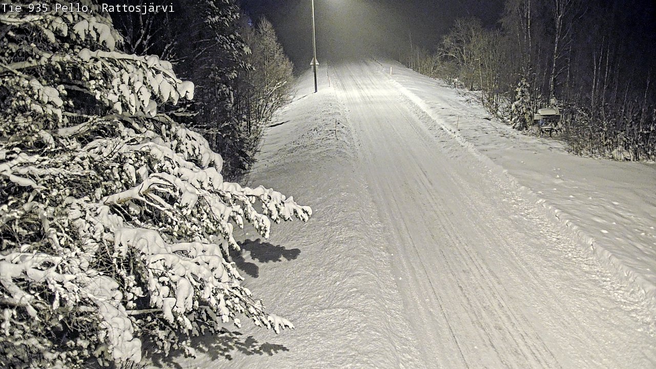 Weather Camera Image Road 935 Rattosjärvi, Pello, Lappi
