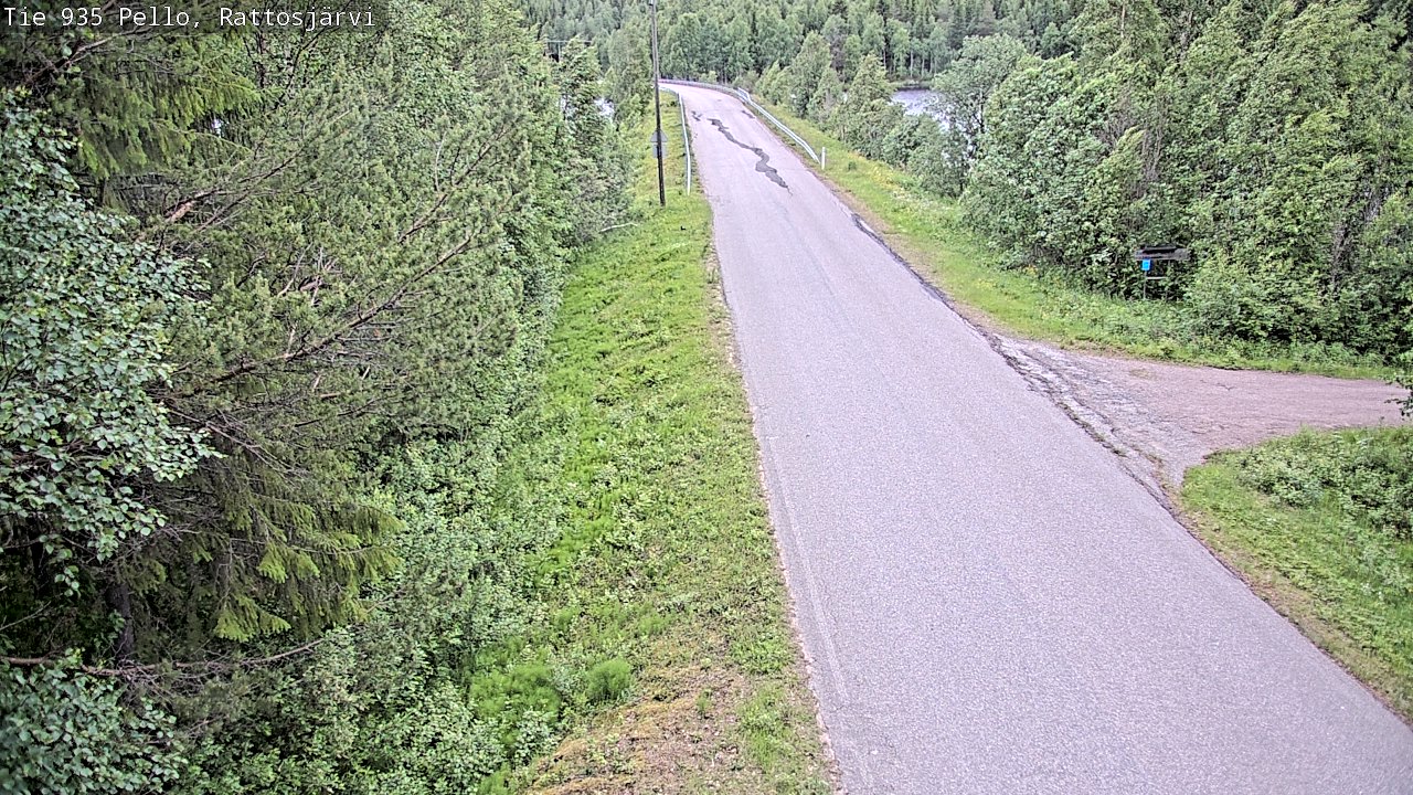Weather Camera Image Road 935 Rattosjärvi, Pello, Lappi