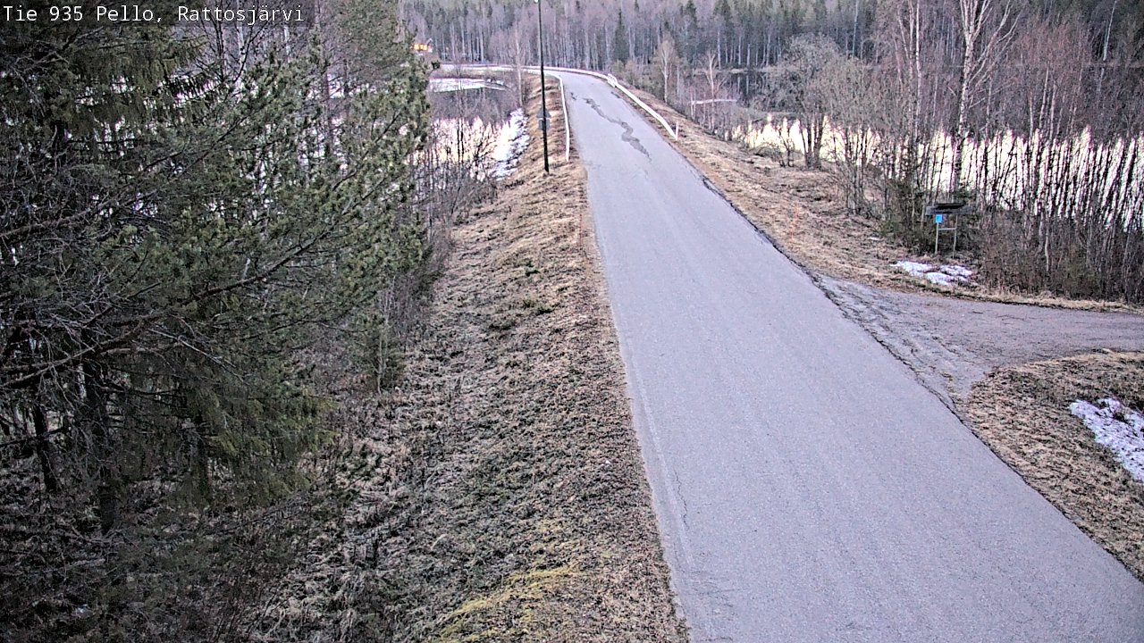 Weather Camera Image Road 935 Rattosjärvi, Pello, Lappi