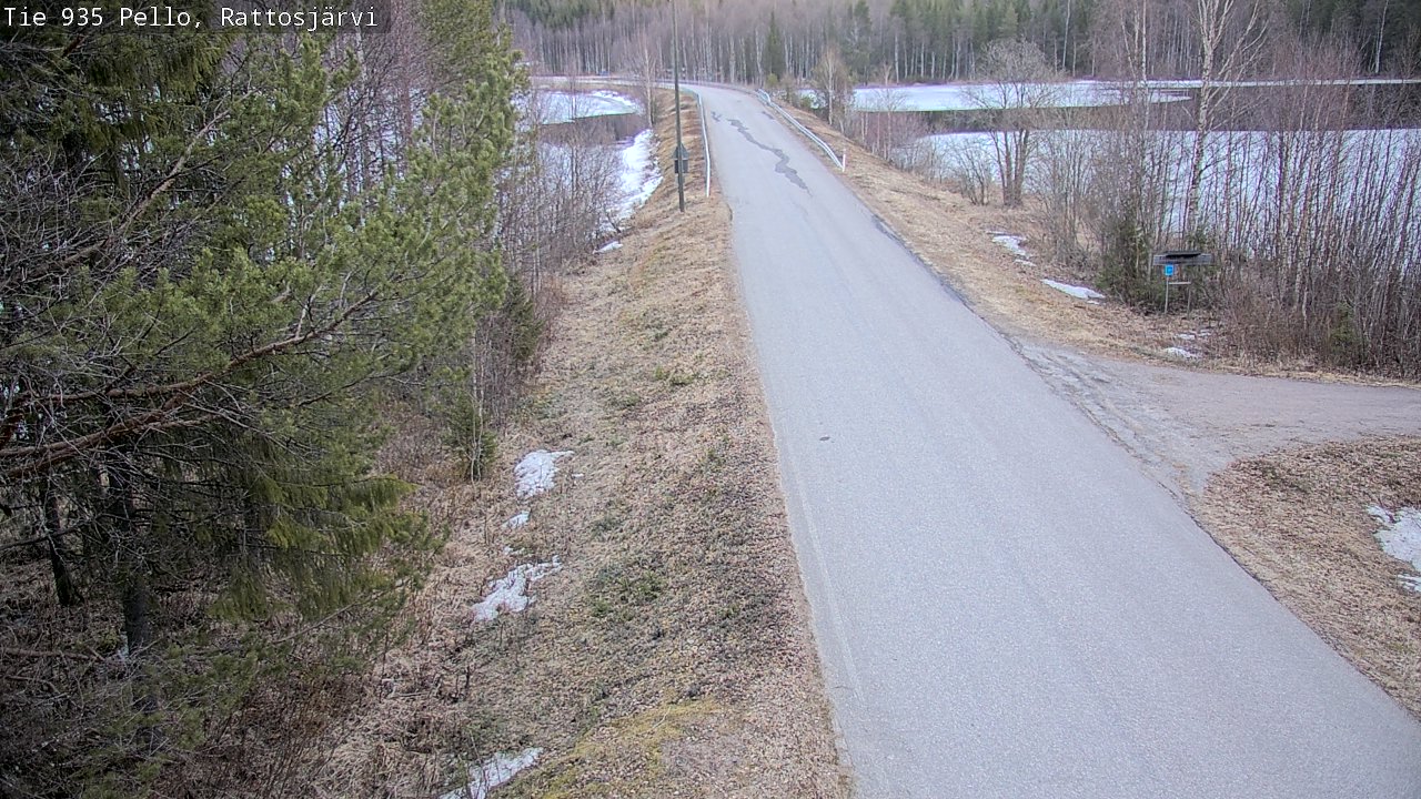 Weather Camera Image Road 935 Rattosjärvi, Pello, Lappi