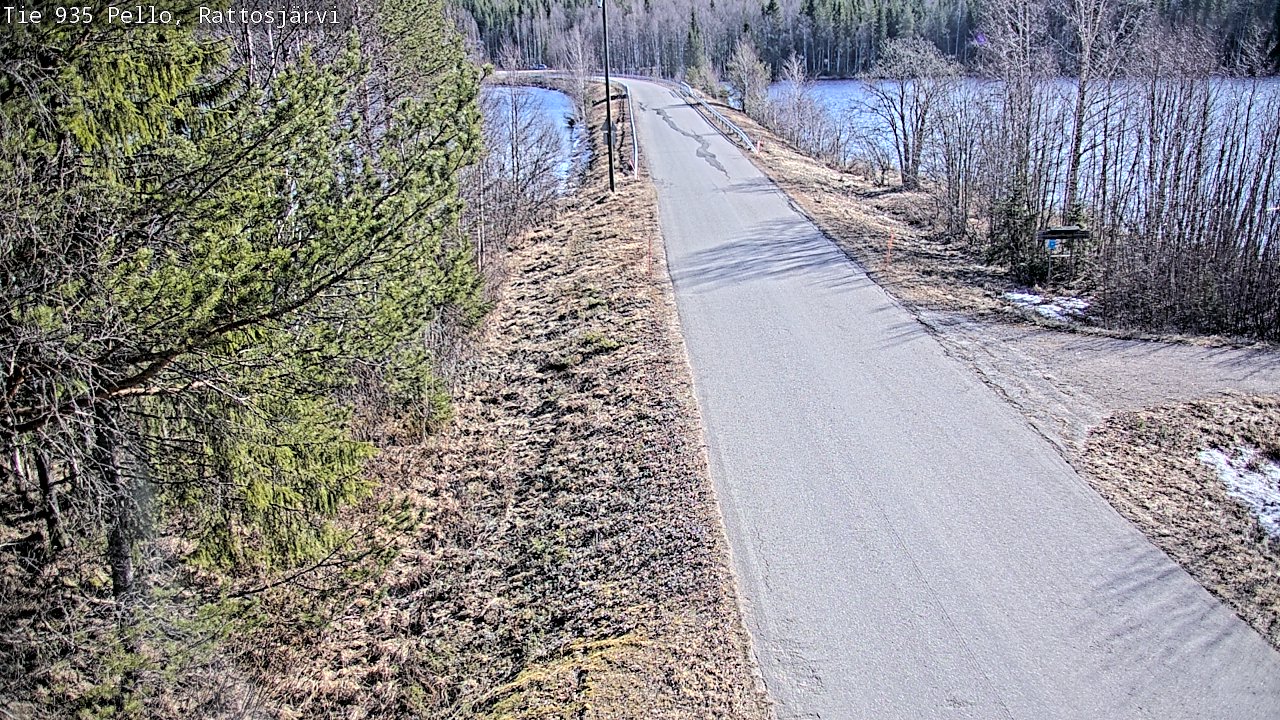 Weather Camera Image Road 935 Rattosjärvi, Pello, Lappi