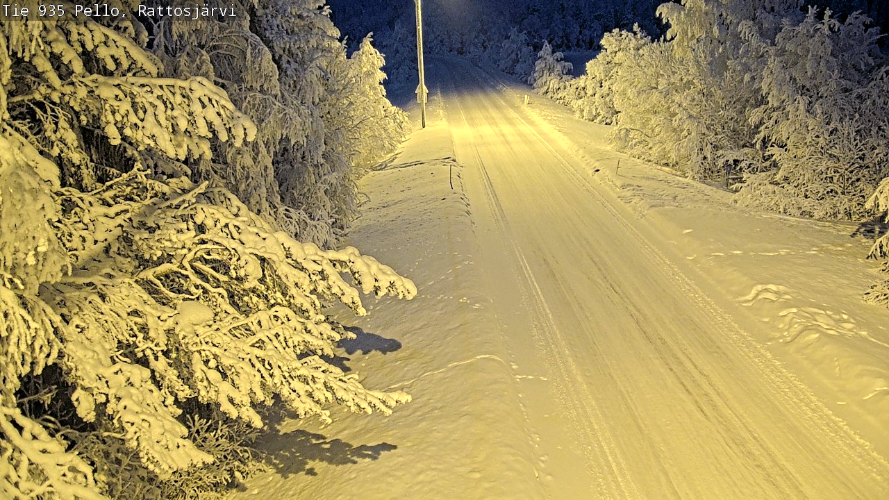 Kelikamerat Kuva Tie 935 Rattosjärvi, Pello, Lappi