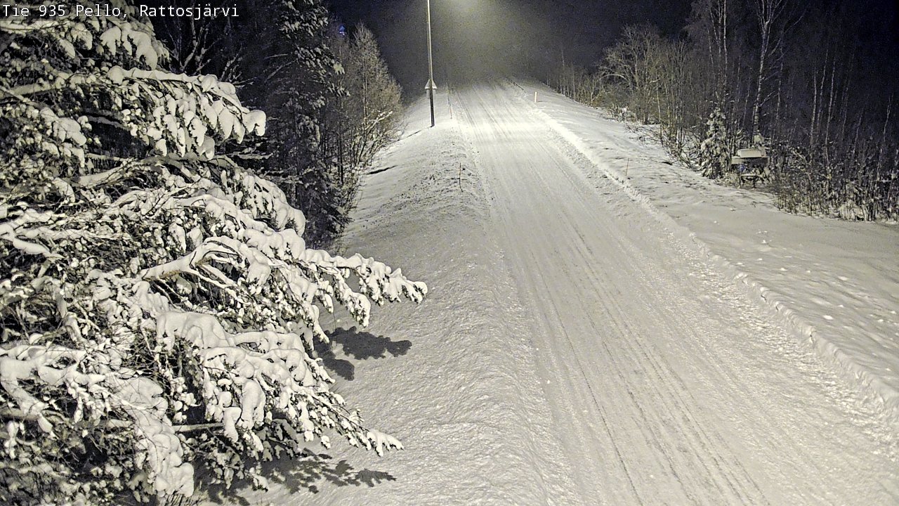 Weather Camera Image Road 935 Rattosjärvi, Pello, Lappi