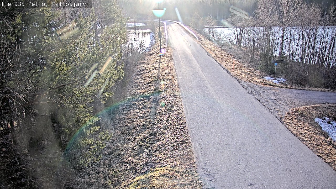 Weather Camera Image Road 935 Rattosjärvi, Pello, Lappi