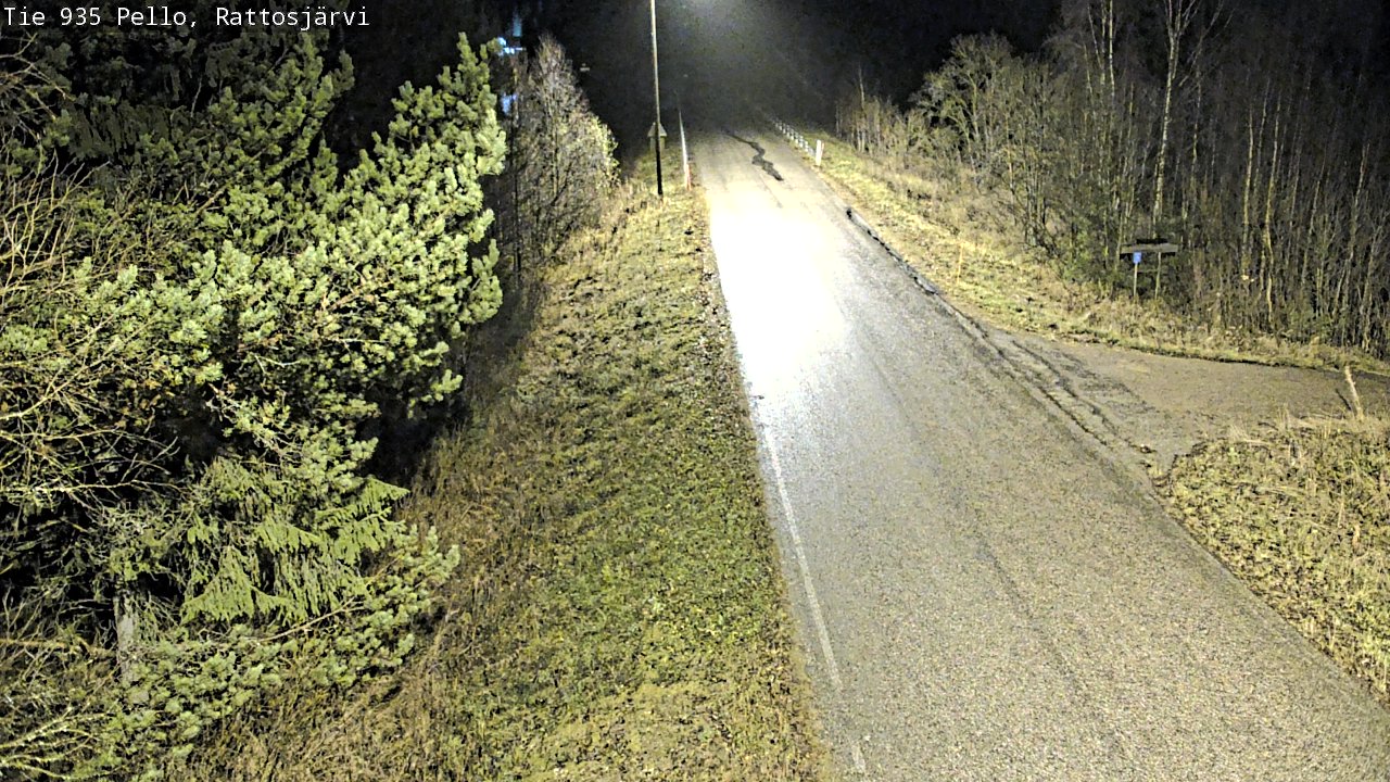 Kelikamerat Kuva Tie 935 Rattosjärvi, Pello, Lappi