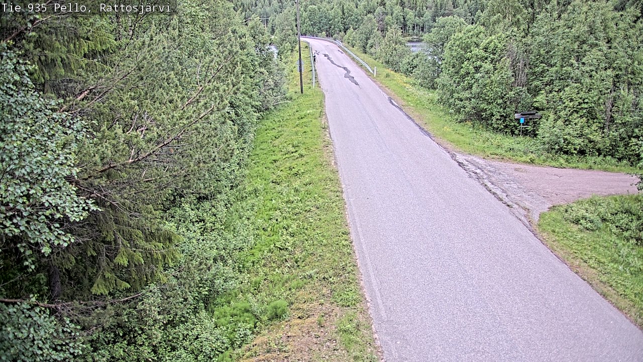 Kelikamerat Kuva Tie 935 Rattosjärvi, Pello, Lappi