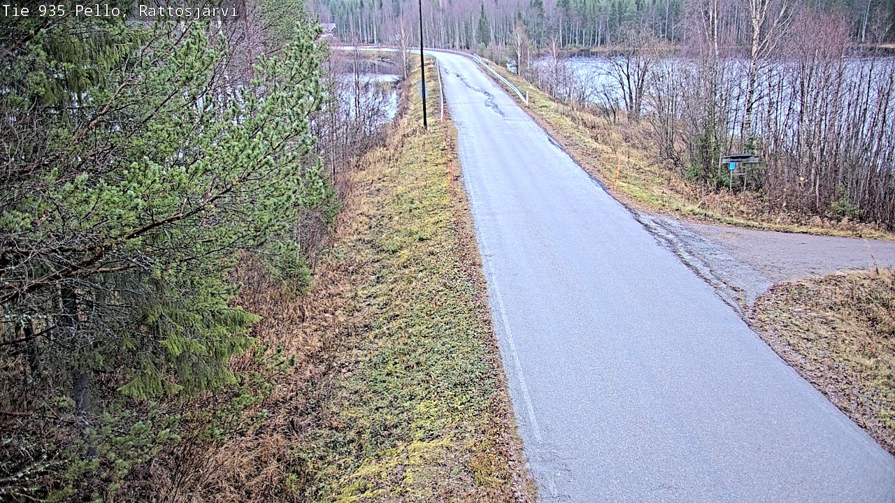 Kelikamerat Kuva Tie 935 Rattosjärvi, Pello, Lappi