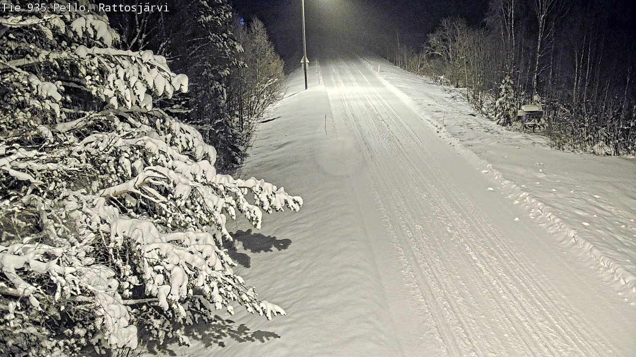 Weather Camera Image Road 935 Rattosjärvi, Pello, Lappi