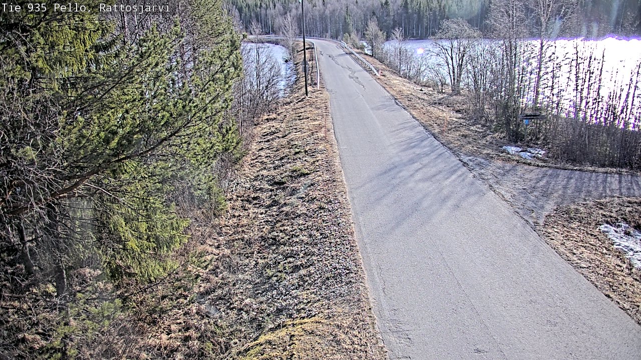 Weather Camera Image Road 935 Rattosjärvi, Pello, Lappi