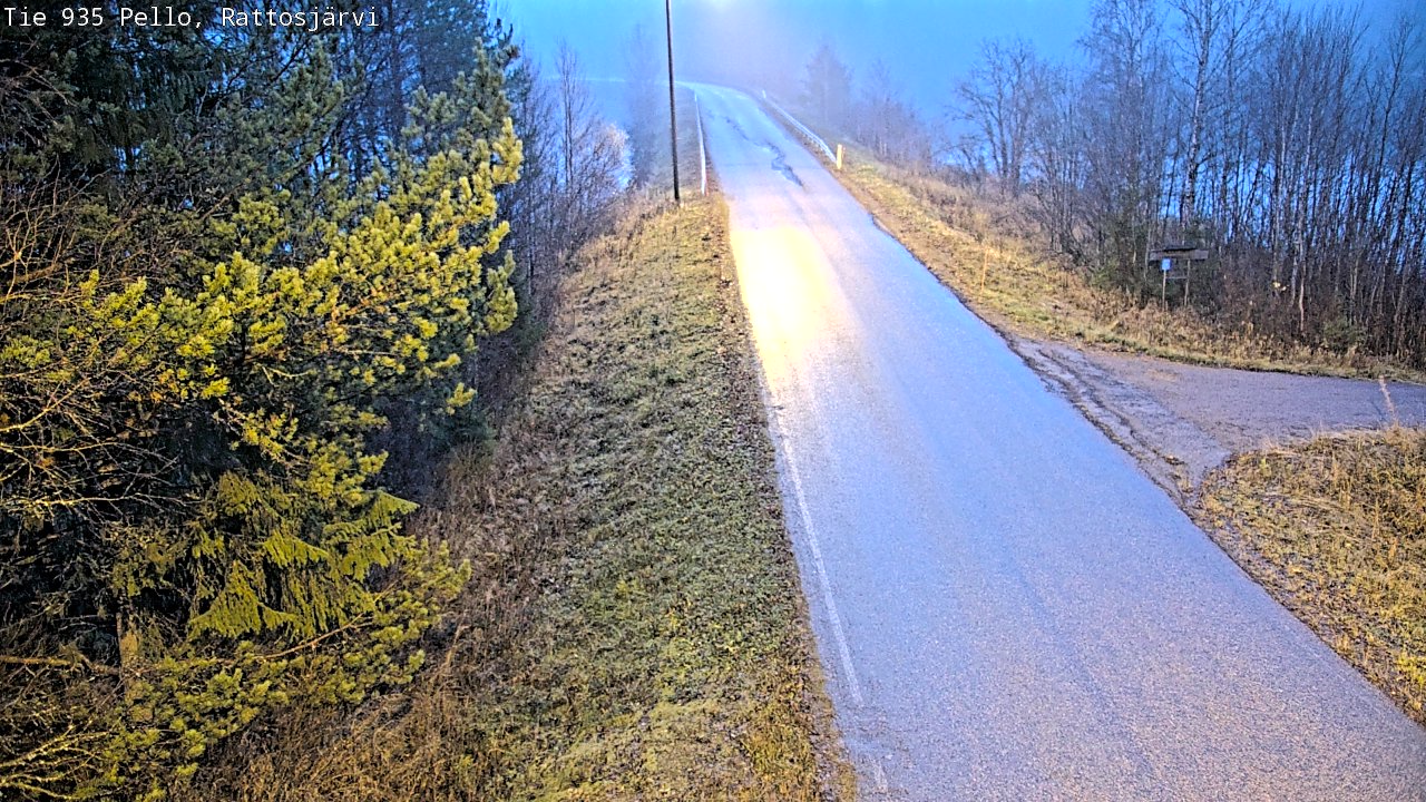Kelikamerat Kuva Tie 935 Rattosjärvi, Pello, Lappi