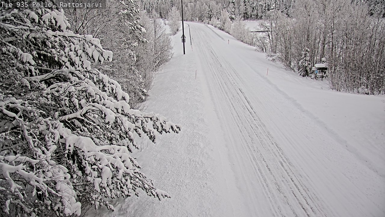 Weather Camera Image Road 935 Rattosjärvi, Pello, Lappi