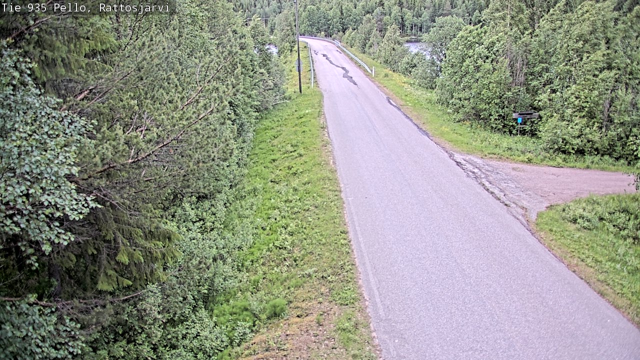 Kelikamerat Kuva Tie 935 Rattosjärvi, Pello, Lappi
