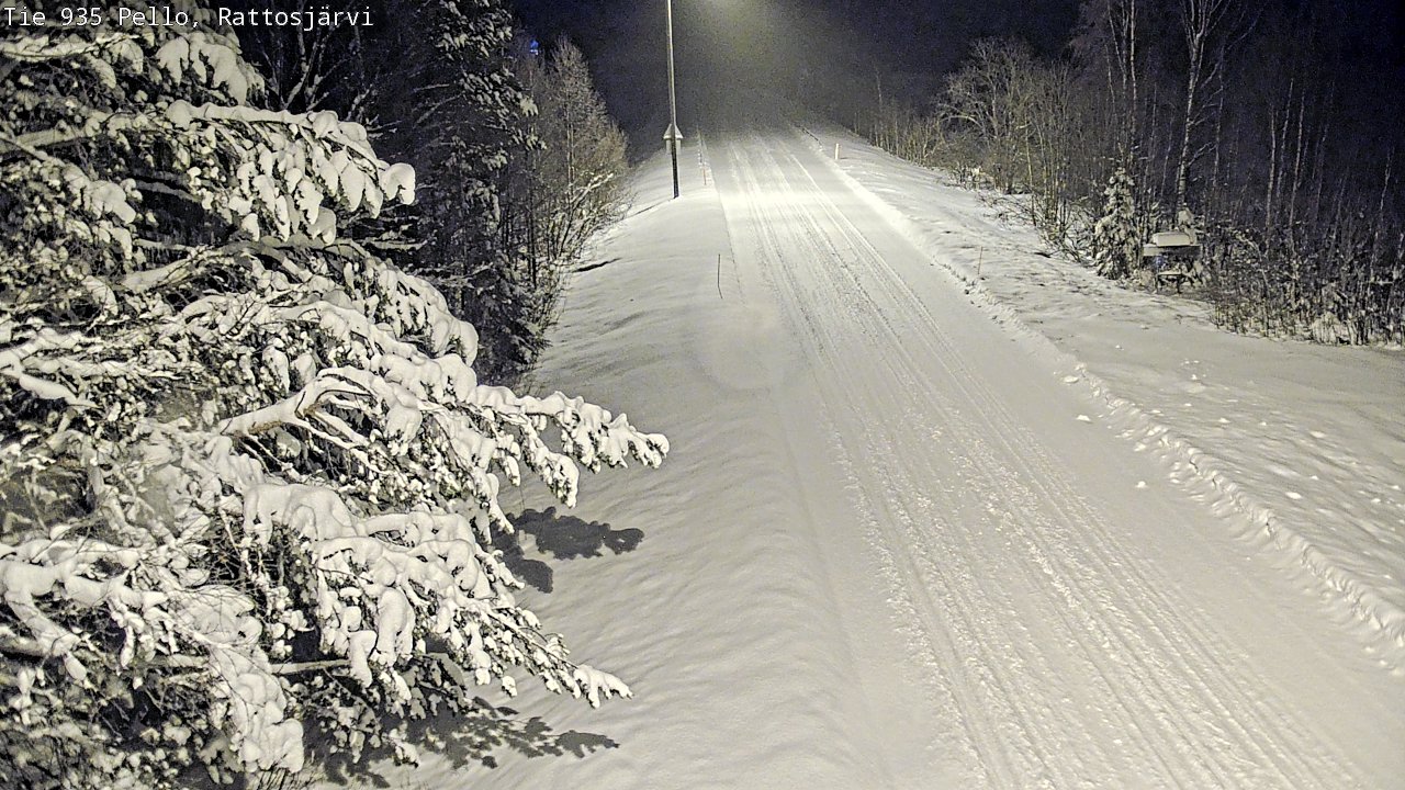 Weather Camera Image Road 935 Rattosjärvi, Pello, Lappi